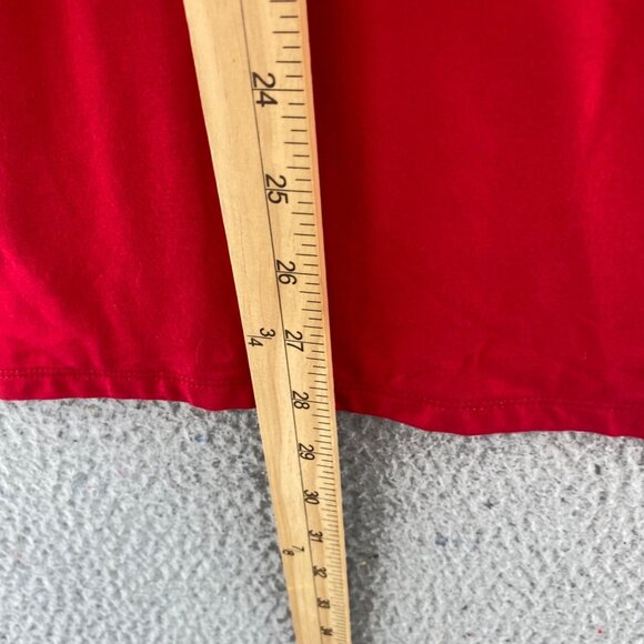 Talbots Top Womens 3X Plus Red Long Sleeves Pullover Stretch Jersey Everyday - Picture 8 of 9